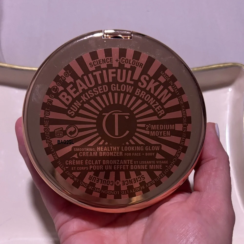 Charlotte Tilbury… BEAUTIFUL SKIN Sun-kissed Glow Bronzer Medium2.. NWOB